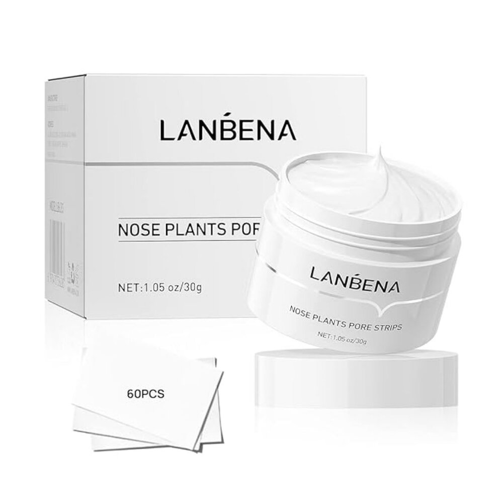 LANBENA Blackhead Remover Mask – 60 Count Peel‑Off Pore Cleanser Facial Mask